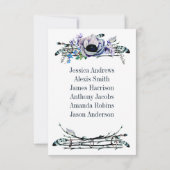 Boho Chic Menthe & Marine Numéro de Table Floral S (Dos)