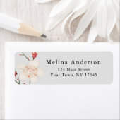 Boho Chic minimale kersenbloesem retouradres Etiket (Insitu)