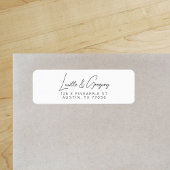 Boho chic minimale koppels retour adres label