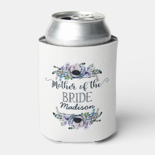 Boho Chic Mint & Navy Bloemen Moeder van de bruid Blikjeskoeler