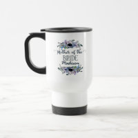 Boho Chic Mint & Navy Bloemen Moeder van de bruid