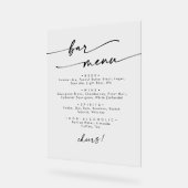 Boho Chic Moderne Simple Clair Mariage Bar (Angle)