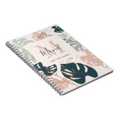 Boho Chic Monogramme Nom Auto-Care Journal (Côté Droit)