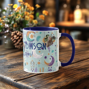 Boho Chic Mug sur mesure avec motifs célestes