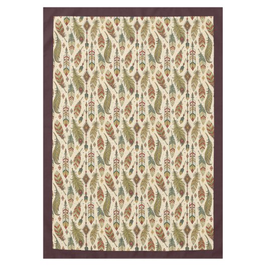 Boho Chic Nappe avec Flèche Tribale Détails (Devant)