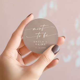Boho chic neutraal taupe munt om favoriete Sticker