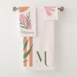 BOHO Chic Nom Monogramme Pastel Minimalist
