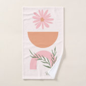 BOHO Chic Nom Monogramme Pastel Minimalist (Serviette à main)