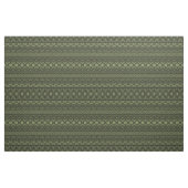Boho Chic Olive Green Pattern Stof (Fat Quarter)