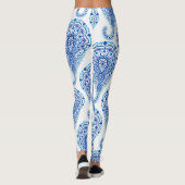 Boho Chic Paisley Naadloos Oriental Leggings (Achterkant)