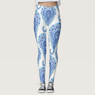 Boho Chic Paisley Naadloos Oriental Leggings