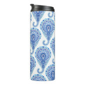 Boho Chic Paisley Naadloos Oriental Thermosbeker (Geroteerd rechts)