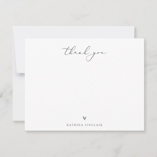 Boho Chic Palm Leaf Bedankt Notitiekaartje (Voorkant)