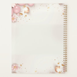 Boho Chic Pastel Pink and Brown Teddy Bear Planner