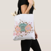 Boho Chic Pastel Sunflower Vine Tote Bag (Dichtbij)