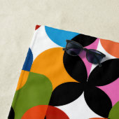 BOHO Chic Pattern Vibrant Mid Century Modern Name Strandlaken (In situ)