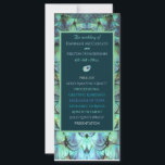 Boho Chic Peacock Back Feathers Programme de maria<br><div class="desc">Aidez vos invités mariages à naviguer à travers le grand événement avec ce programme de célébration de mariages et Qui est-qui. Il est livré avec du texte entièrement customisé, le tout est écrit sur une étonnante impression de plumes paon avec des couleurs vives. Un design original disponible exclusivement à la...</div>