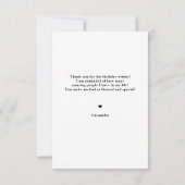 Boho Chic Photo Merci d'anniversaire (Dos)