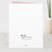 Boho chic pinata llama Carte BIrthday (Dos)