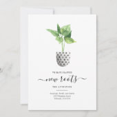 Boho Chic Plantes Nous avons déménagé Faire-part (Devant)