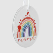 Boho Chic Rainbow Maman Décor de Noël (devant)