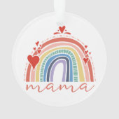 Boho Chic Rainbow Maman Décor de Noël (dos)