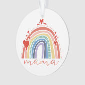 Boho Chic Rainbow Maman Décor de Noël (devant)