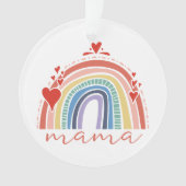 Boho Chic Rainbow Maman Décor de Noël (devant)