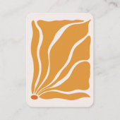 Boho Chic Retro Bloem Bruiloft Qr code Informatiekaartje (Achterkant)