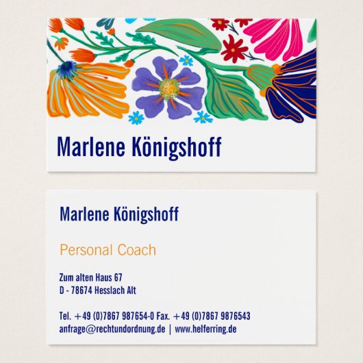 Boho Chic Rétro Fleur Motif Artisanal   (Devant & derrière)