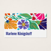 Boho Chic Rétro Fleur Motif Artisanal   (Devant)