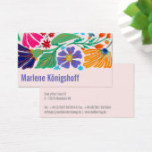 Boho Chic Rétro Fleur Motif Artisanal   (Bureau)