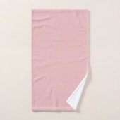 Boho Chic Rose Couleur Uni (Serviette à main)