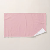 Boho Chic Rose Couleur Uni (Serviette à main)