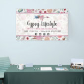 Boho Chic Rustic Feather Arrow Waterverf Bohemian Spandoek (Beurs)