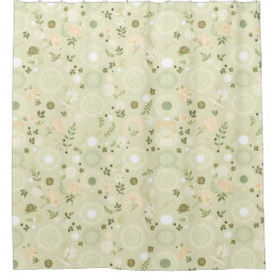 Boho Chic Sage Douche rideau - Relaxant & Terrain