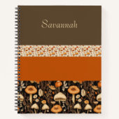 Boho-Chic Sage/Orange Bullet Journal (Devant)