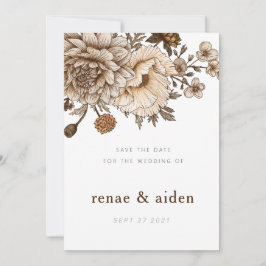 Boho Chic Save the date, Woodland Save the date