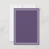 Boho chic script courriel site web Mariage carte R (Dos)