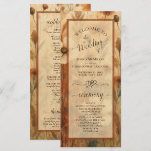 Boho Chic Sienna Wilde Bloemen Elegante Trouw Programma