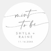Boho Chic Silver Grey Mint om favoriete Sticker te (Voorkant)