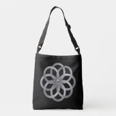 Boho Chic Silver Mandala Crossbody Tas (Achterkant)