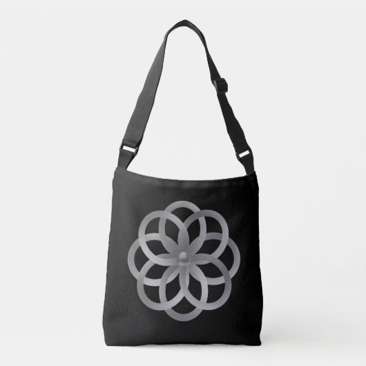 Boho Chic Silver Mandala Crossbody Tas (Voorkant)