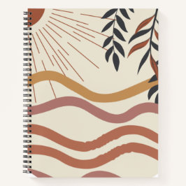 Boho Chic Spiral Notitieboek | artistiek patroonon