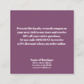 Boho CHIC Spring fleuron Boutique rabais Coupon (Dos)