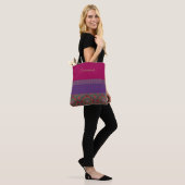Boho-Chic stijl Vibrant Pattern Canvas tas (Op model)