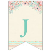 Boho Chic Tribal Arrows Father Peach roze Mint Vlaggetjes (Eerste vlag)