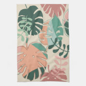 Boho Chic Tropical Monstera Plante Serviettes de c (Vertical)