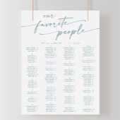 Boho Chic Turquoise et blanc Tableau de sièges à i