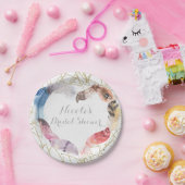 Boho Chic Veer Hart Gepersonaliseerde Partij Papieren Bordje (Feest)